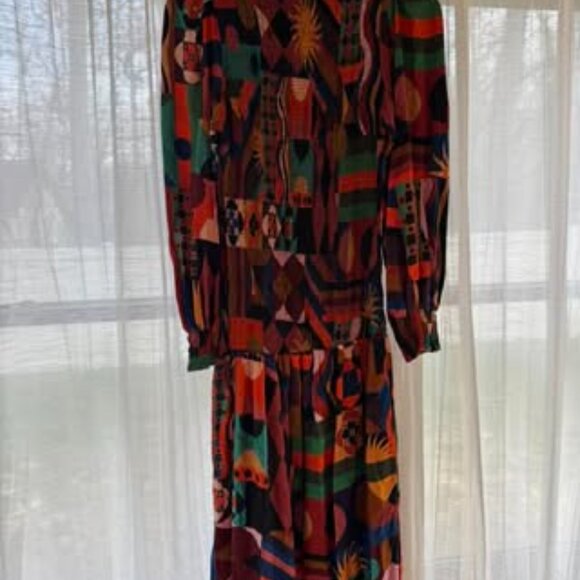 Size Medium Smocked Farm Rio Midi - Picture 5 of 7